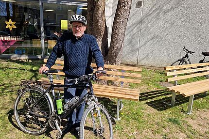 Martin mit Fahrrad